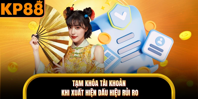 Tạm khóa tài khoản khi xuất hiện dấu hiệu rủi ro